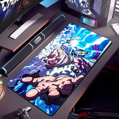 Alfombrilla de ratón de anime de One Piece, accesorios para PC, alfombrilla de teclado para jugador XXL, alfombrillas de ratón para juegos extendidas.