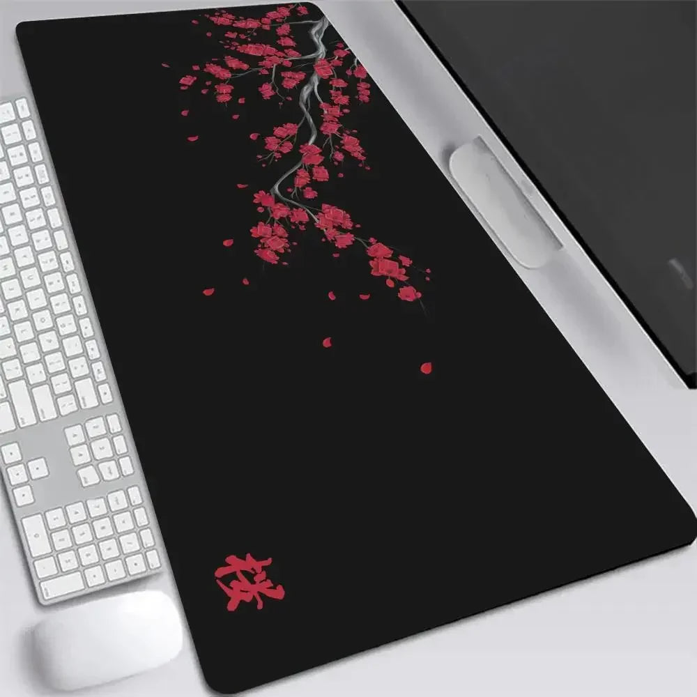 Alfombrilla de ratón XXL con diseño de flor de cerezo japones