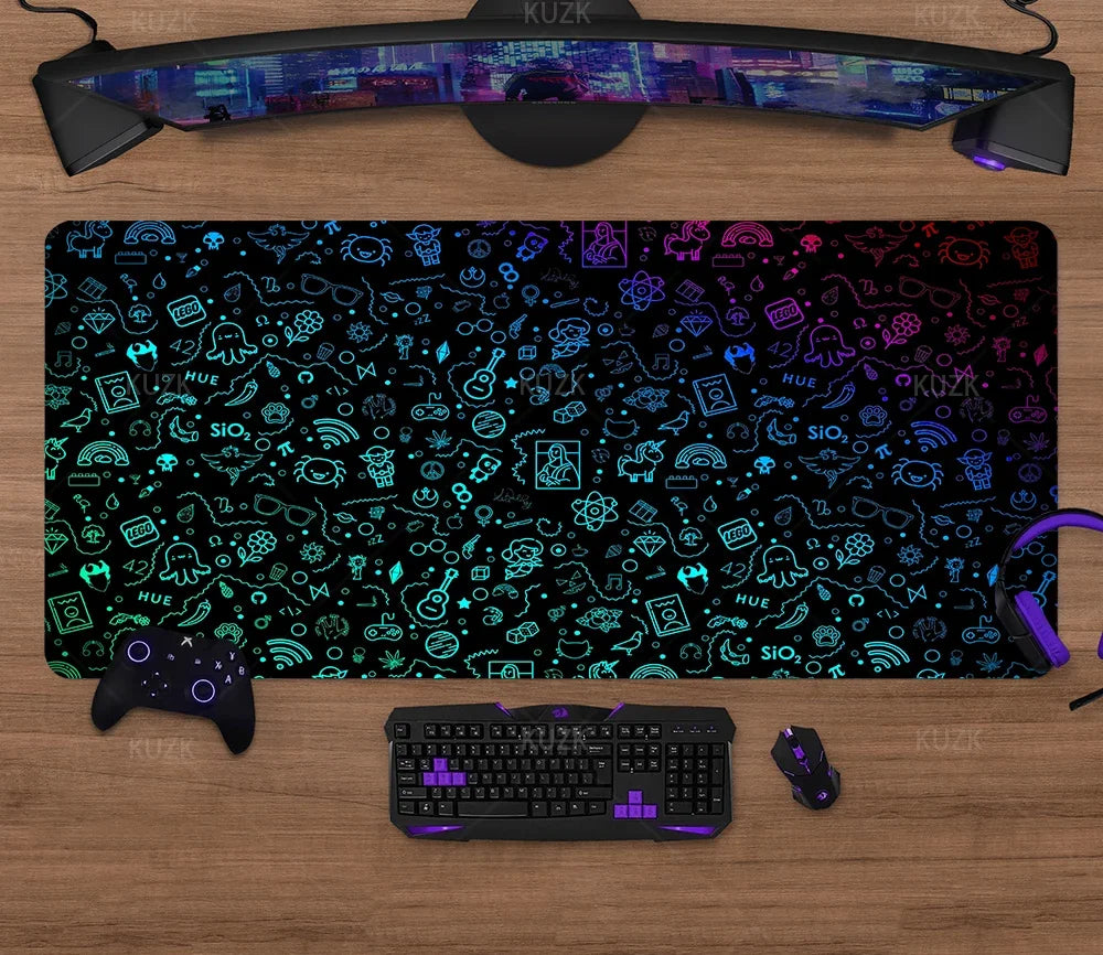 Alfombrillas de ratón para gamer, antideslizante