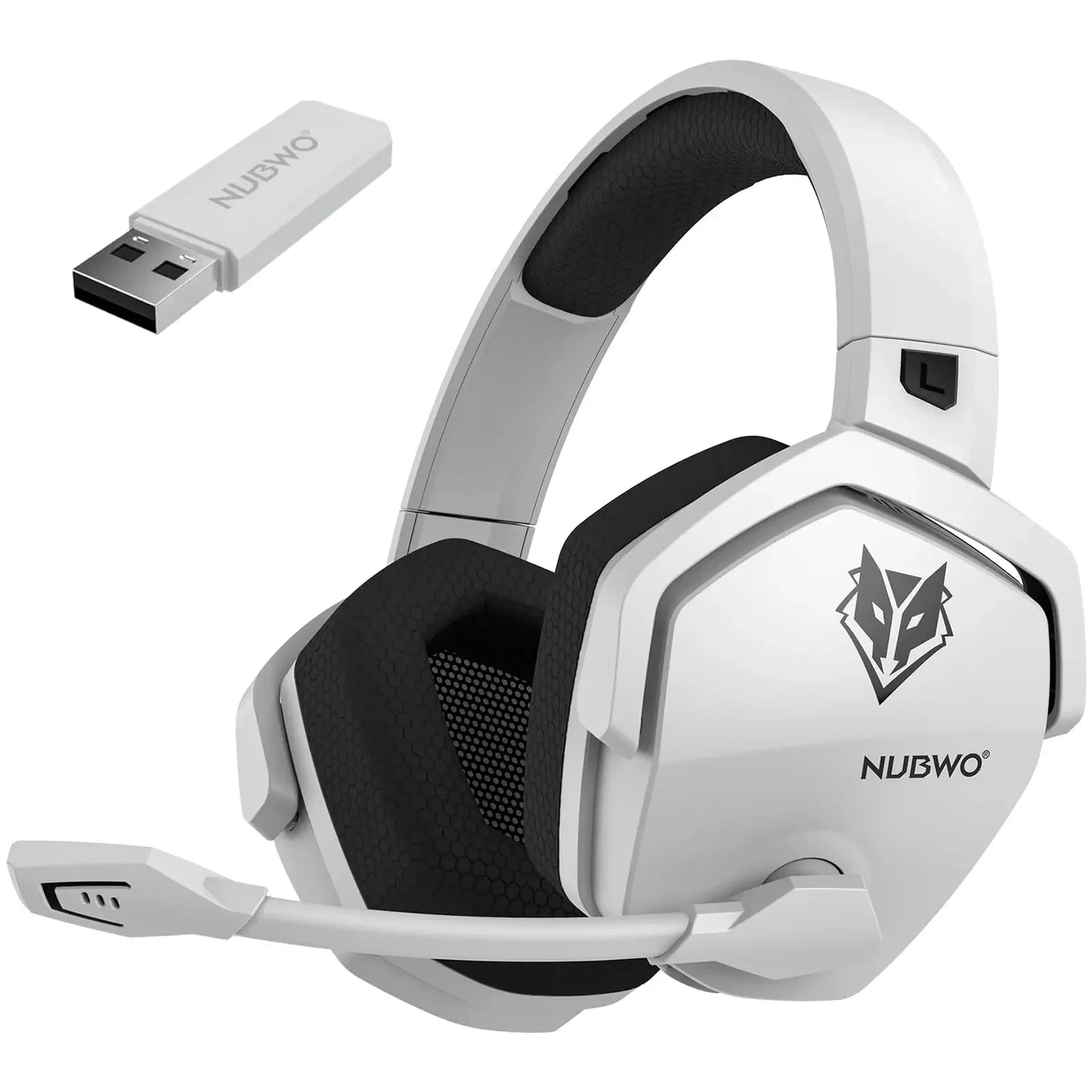 Auriculares inalámbricos duales para juegos NUBWO G06 con micrófono para PS5, PS4, PC, móvil y Switch. Auriculares para juegos Bluetooth 5.3 de 2,4 GHz.