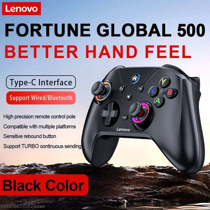 Nuevo controlador inalámbrico Bluetooth RGB Lenovo S02 para Nintendo Switch OLED/Switch Lite/PC/Mobile Gamepad Joystick multifunción