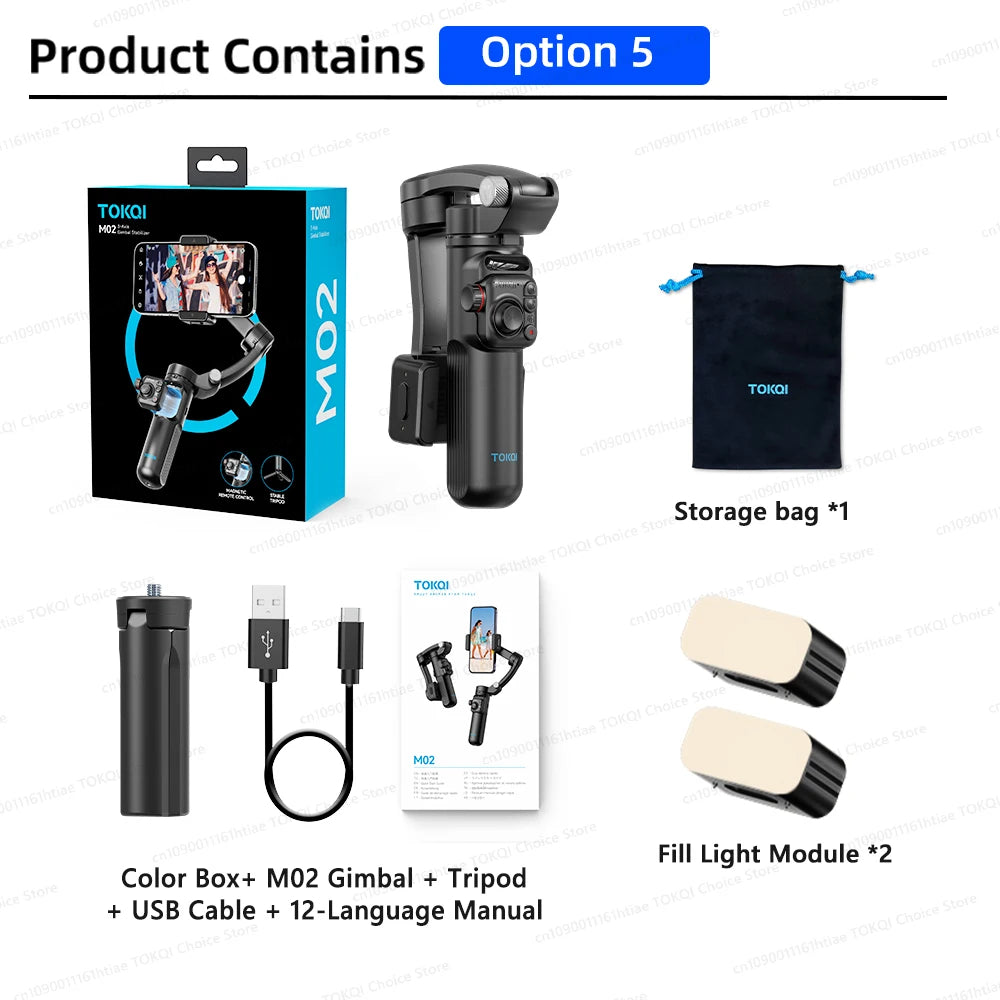 Soporte para teléfono con cardán de 3 ejes, antivibración, para grabar videos y selfies, con estabilizador para teléfonos inteligentes Xiaomi, iPhone y otros dispositivos.